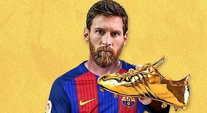 Πήρε το «Χρυσό Παπούτσι» και ισοφάρισε Ρονάλντο ο Μέσι