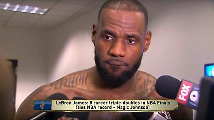 Τα πήρε ο Λεμπρόν με ερώτηση δημοσιογράφου (video)