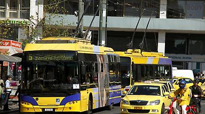 Χωρίς λεωφορεία και τρόλεϊ για έξι ώρες την Τρίτη