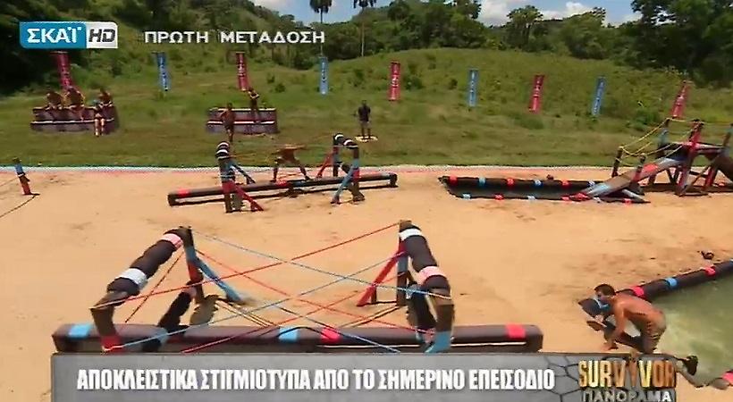 Survivor: Μάχη στήθος με στήθος δίνουν «Μαχητές» και «Διάσημοι» για το έπαθλο φαγητού!