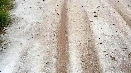 Για ολική καταστροφή σε καλλιέργειες από το χαλάζι κάνει λόγο ο δήμαρχος Τεμπών