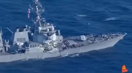Αμερικανικό αντιτορπιλικό συγκρούστηκε με φορτηγό πλοίο στην Ιαπωνία - Επτά ναύτες αγνοούνται