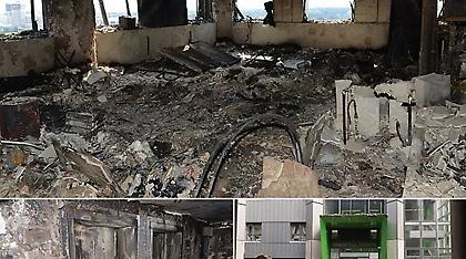 Συγκλονιστικές εικόνες από το εσωτερικό του «Πύργου της Κολάσεως» στο Λονδίνο