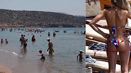 Απόβαση στις παραλίες λόγω καύσωνα (pics)