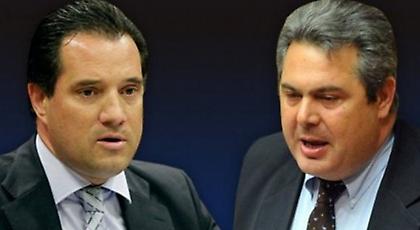 Υψηλοί τόνοι στη Βουλή μεταξύ Γεωργιάδη-Καμμένου για τις συνομιλίες με Γιαννουσάκη