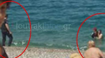 Λουτράκι: Εκανε μασάζ παράνομα και βούτηξε στη θάλασσα για να μη συλληφθεί (pics)