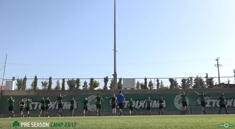 PAO TV: Η πρωινή προπόνηση στο Κορωπί (vid)