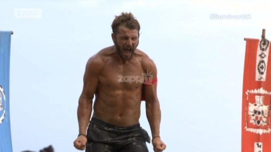 Survivor: Νικητής ο Αγγελόπουλος στο τελευταίο αγώνισμα! Πήρε ασυλία και πέρασε στον ημιτελικό!
