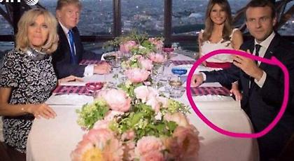 Η Μελάνια έπιασε το μπούτι του Εμανουέλ Μακρόν; Ανω κάτω το γαλλικό ίντερνετ (pics)