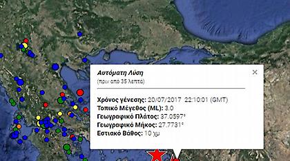 Μεγάλος σεισμός 6,4 Ρίχτερ στα Δωδεκάνησα