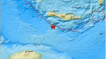 Σεισμός 5,1 Ρίχτερ νότια της Γαύδου