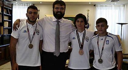 Συνάντηση των πρωταθλητών Ευρώπης της Πάλης με Βασιλειάδη