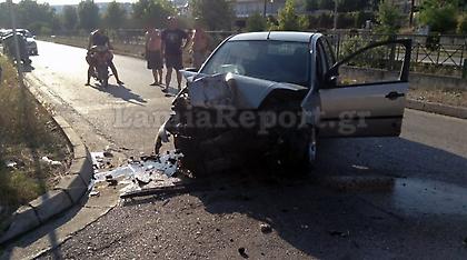 Τροχαίο στη Λαμία: Η οδηγός γκρέμισε κολώνα της ΔΕΗ