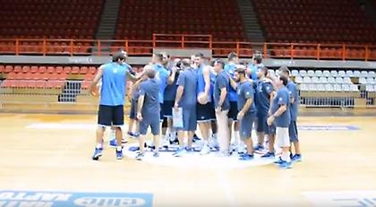 Η πρώτη προπόνηση της Εθνικής στην Πάτρα (video)