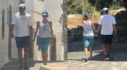 Παρέα στην Πάτμο Βασίλης Κικίλιας και Τζένη Μπαλατσινού (pics)