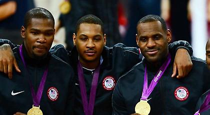 Λεμπρόν, Ντουράντ, Καρμέλο και άλλοι προπονήθηκαν μαζί (video)