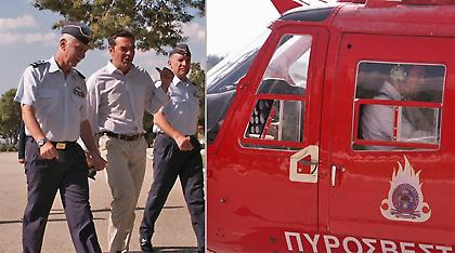 Τσίπρας: «Περιορισμένη» η καταστροφή από την πυρκαγιά στην Ανατολική Αττική!