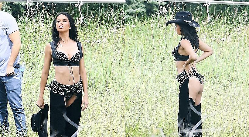 Η Αντριάνα Λίμα είναι ένα σέξι cow-girl (pics)