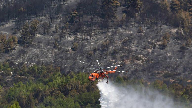 Μάχη με τις φλόγες στην Κεφαλονιά, κινδύνεψαν ακόμη και σπίτια