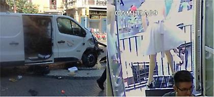 Βίντεο ντοκουμέντο: Η πορεία του βαν που σκόρπισε τον θάνατο στη Βαρκελώνη