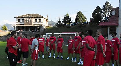 Πρωινό τρέξιμο στο Μέτσοβο για τον Ολυμπιακό (pics)