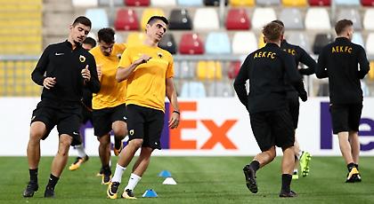 Η προπόνηση της ΑΕΚ στη Ριέκα (pics/video)