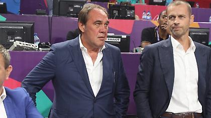 Ο πρόεδρος της UEFA στον τελικό του Ευρωμπάσκετ!