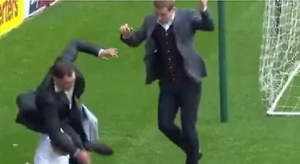 Φοβερό τάκλιν κατά τη διάρκεια τηλεοπτικής εκπομπής