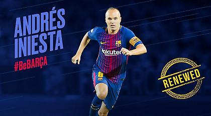 Συμβόλαιο ζωής του Ινιέστα με Μπαρτσελόνα!