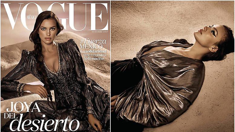 Η αυτοκράτειρα της μόδας Ιρίνα Σάικ ποζάρει στη Vogue ως άλλη Κλεοπάτρα