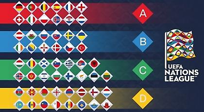 Βγήκαν τα γκρουπ δυναμικότητας του UEFA Nations League - Στο τρίτο η Ελλάδα