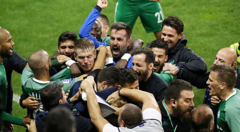Το τρελό ξέσπασμα των παικτών του Παναθηναϊκού στο γκολ του Χίλιεμαρκ! (pics)