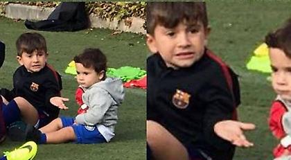 Η απίθανη γκριμάτσα του γιου του Μέσι έγινε viral (pic)
