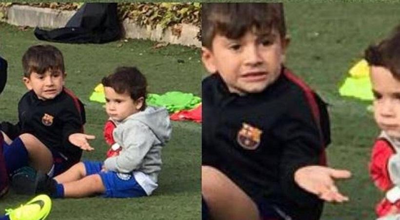 Η απίθανη γκριμάτσα του γιου του Μέσι έγινε viral (pic)