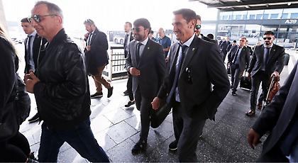 Η άφιξη της ΑΕΚ στο Μιλάνο (pics)