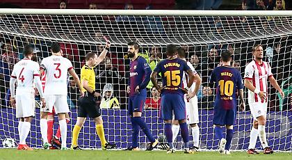 Ανάσα για τον Ολυμπιακό, αποβλήθηκε ο Πικέ! (video)