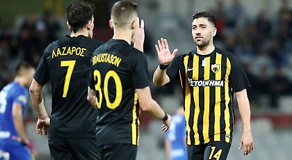 Τα γκολ από την «επτάρα» της ΑΕΚ (video)