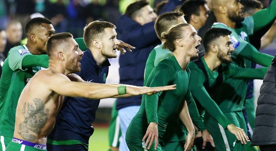 Οι έξαλλοι πανηγυρισμοί των παικτών του Παναθηναϊκού στη «13» (video-pics)