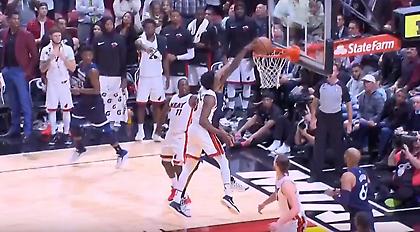 Κάρφωσε πάνω από τους Χιτ ο Γουίγκινς (video)