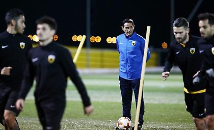 Κλικ από την τελευταία προπόνηση της ΑΕΚ εν όψει Μίλαν (pics)