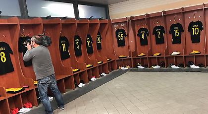 Έτοιμα τα αποδυτήρια ΑΕΚ και Μίλαν (pic/video)