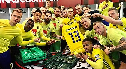 Οι Σουηδοί αφιέρωσαν την πρόκριση στον Γιόχανσον! (pics)