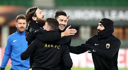 Η προπόνηση της ΑΕΚ στη Βιέννη (pics)