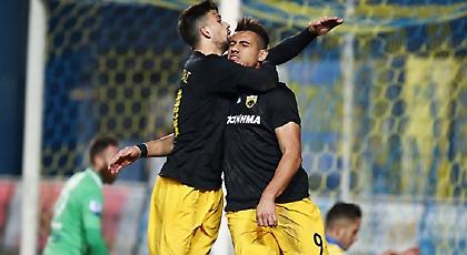 Τα γκολ πρόκρισης της ΑΕΚ επί του Παναιτωλικού (video)