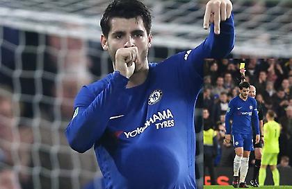 Ο Μοράτα πανηγύρισε με τη μπάλα μέσα από τη φανέλα και είδε κίτρινη κάρτα!