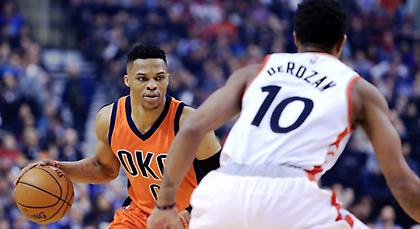 Καλύτεροι παίκτες της εβδομάδας Ντερόζαν και Ουέστμπρουκ