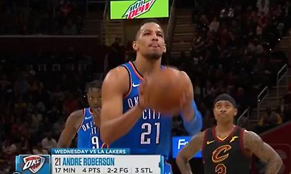 Ξανά airball βολή από τον Ρόμπερσον! (video)