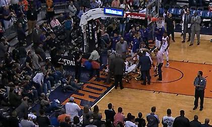 Σοκαριστικός τραυματισμός για Κανάαν-Δεν έβγαλε... λέξη παρά τον πόνο (video)