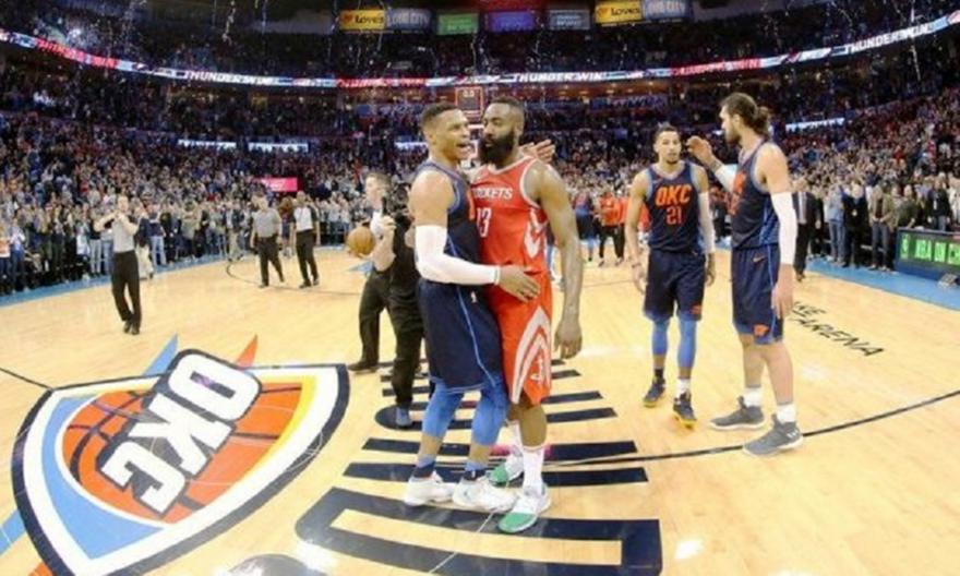 Ουέστμπρουκ-Χάρντεν ισούνται με… 4.245 ΝΒΑερς!