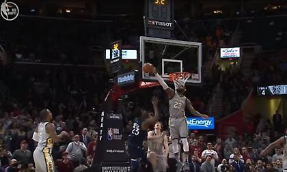 Η τάπα και το buzzer beater νίκης του Λεμπρόν κυριαρχούν στο Top 5 (video)